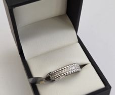 Brand New 9ct White Gold Diamond Eternity Ring