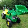 Rolly Toys John Deere kids tractor with digger attachment Image 9
