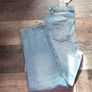 Miss Selfridge Dad Jeans UK 12 W30 L32 High Rise Light Wash Image 2
