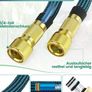 Garden Hose Pipe with 10 Function Nozzle - Upgraded 3-Layer Latex No-Kink Flexible Water Hose with 1/2" 3/4" Connectors, Expanding Water Hose for Gardening, Washing & Cleaning Image 3