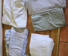 duvets, pillow cases