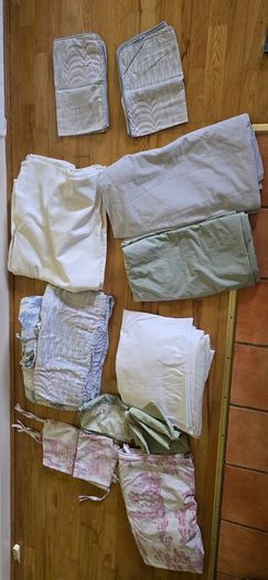duvets, pillow cases