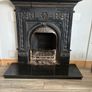 Beautiful ornate fire surround, cast Iron. Granite hearth and fire front. Very good condition Image 5