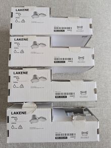 Genuine IKEA LAKENE LED Recessed Spotlights - 4 New & Unused Lights - Discontinued Model