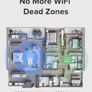 WiFi Extender Booster for Home with Built-in PA WiFi Booster 1200Mbps Wireless Internet Booster WiFi Range Extender up to 3000SQ.FT Dual Band 2.4GHz& 5GHz, with Ethernet port, UK Plug Image 2