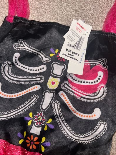 girls skeleton dress