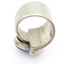 Signed Chunky Sterling Silver Lapis Lazuli Ring Image 3