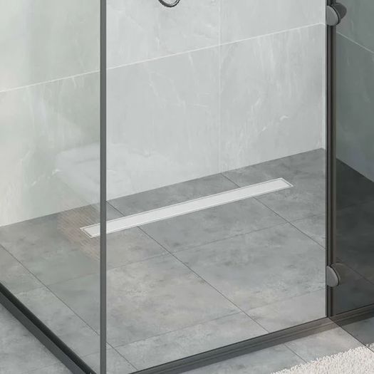 Shower Drain 2-in-1 with 360 Siphon Silver 80 cm
