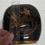 Flat oval vase cobalt blue and 24k gold Image 5