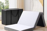 Foldable Folding Mattress King, Tri-fold Memory Foam Mattress with Washable Cover, Fit for Travel, Camping, Floor, Guest Bed (150x200x15cm)