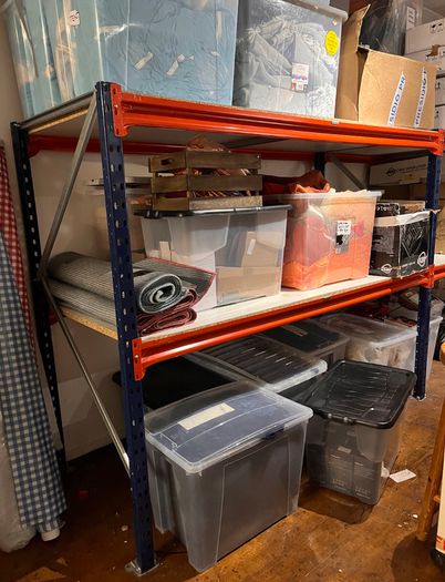 Workshop Fit-Out - Blue Racking & 3 Worktables