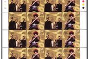 2002 Ireland Irish Rock Legends 41c U2 &amp; Phil Lynott  Commemorative Stamps Sheetlet 1A1A1A1A Mint Never Hinged (MNH)