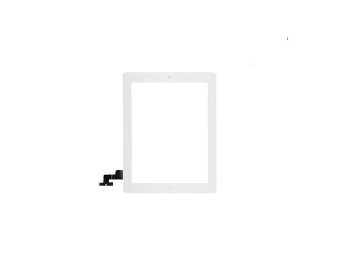For Apple iPad 2 Touch Screen Digitizer Glass Home Button With Adhesive White - FHT08IPDLCD