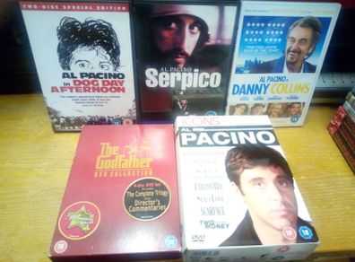 Al Pacino Dvd Collection 12 Movie Bundle Godfather Serpico Scarface Carlito's Way Etc