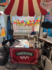 Christmas market stand