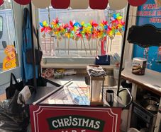 Christmas market stand