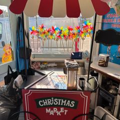Christmas market stand
