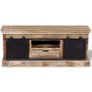 TV Cabinet with 2 Sliding Doors Solid Mango Wood 110x30x45 cm Image 8