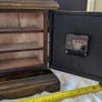 Wooden Clock Key Cabinet Quartz Rustic Storage Cupboard Distressed Image 9