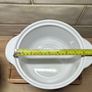 White Ceramic Lidded Casserole Dish Image 4
