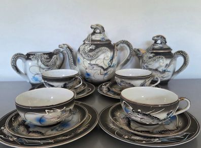 Vintage Japan  Dragonware Tea Set