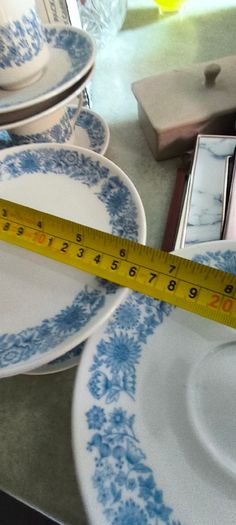 18 Piece Tea / Coffee Set Royal Doulton Cranbourne fine china pattern, labeled with code TC 1032 and made in England.