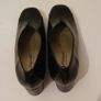 PieSanto Black Pump Shoes Wide Fit (G) Block Heel UK2 EU35 Removable Insole CAN POST Image 4