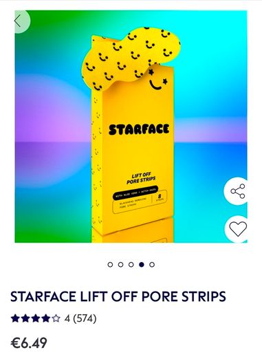 Starface "Lift Off" pore cleansing strips - 7 in box
