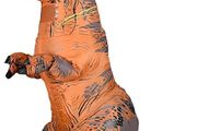 SEASONAL SALE Dinosaur Costume for Adult Inflatable T-REX Costume Funny Halloween Dinosaur Costume Party Cosplay Fancy Dress Jumpsuit