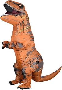 SEASONAL SALE Dinosaur Costume for Adult Inflatable T-REX Costume Funny Halloween Dinosaur Costume Party Cosplay Fancy Dress Jumpsuit