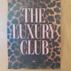 The Luxury Club poster - leopard print design