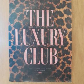 The Luxury Club poster - leopard print design