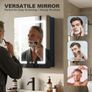 70x50cm Aluminum LED Bathroom Mirror Cabinets, 3 Color Light Modes & Defogger, Family-Friendly with 3 Storage Shelves, Moisture-Resistant Easy Assemble for Small Bathrooms/Rental Apartments Image 6