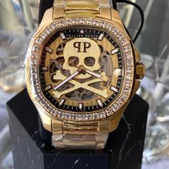 Philipp Plein SKELETON SPECTRE Men's Automatic Watch, Gold