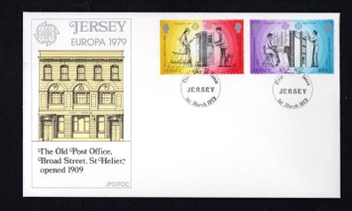 1979 Jersey Europa (Communications) Commemorative Stamps First Day Cover (FDC)