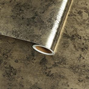 Gold Metallic Peel and Stick Wallpaper 30cmx300cm Rustic Textured Metallic Contact Paper Waterproof Self Adhesive Wallpaper Vintage Vinyl Wrap for Kitchen Cupboard Liners