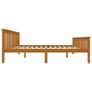 Bed Frame Honey Brown Solid Pinewood 150 x 200 cm Image 5