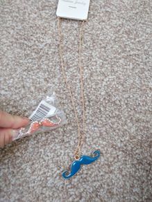 Movember Mustache necklace