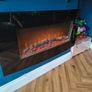 Floating electric fire with heat Image 4
