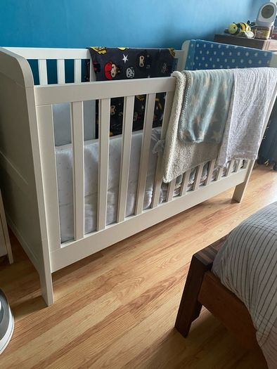 Heaton Cot Bed  and premium dual core cod-bed mattress