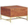 Coffee Table Honey Brown 67x67x45 cm Solid Acacia Wood Image 5