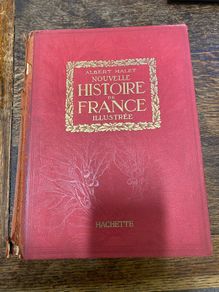 art book 1922 Nouvelle Histoire De France by Albert Malet, French History War Middle Ages