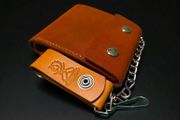 leather wallet with chain