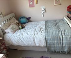 single bed with 2 mattresses - priced for quick sale