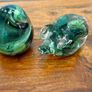 2 Vintage Hand- blown Glass Paperweights Image 2