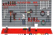 54 Pcs On-Wall Tool Equipment Holding Pegboard Home DIY Garage Organiser DIY w/ 50 Pegs 2 Shelves (FREE POSTAGE)