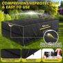 s Garden Furniture Covers Outdoor Waterproof with Air Vent, 420D Heavy Duty Oxford Fabric, for Patio Table, Chair, Rattan Sofa, Garden, Rectangular 18012074 Brand: Zenmos Image 4