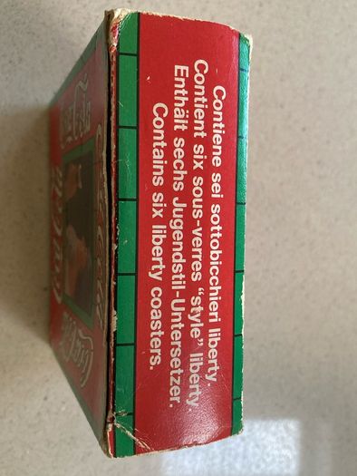 Coca Cola  set of 6 Liberty metal coasters year 1977 # 2