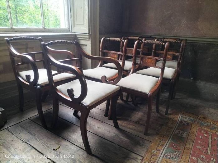 Set of 8 vintage Dining Chairs