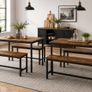 Dining Table and Bench Set for 8 People Image 6